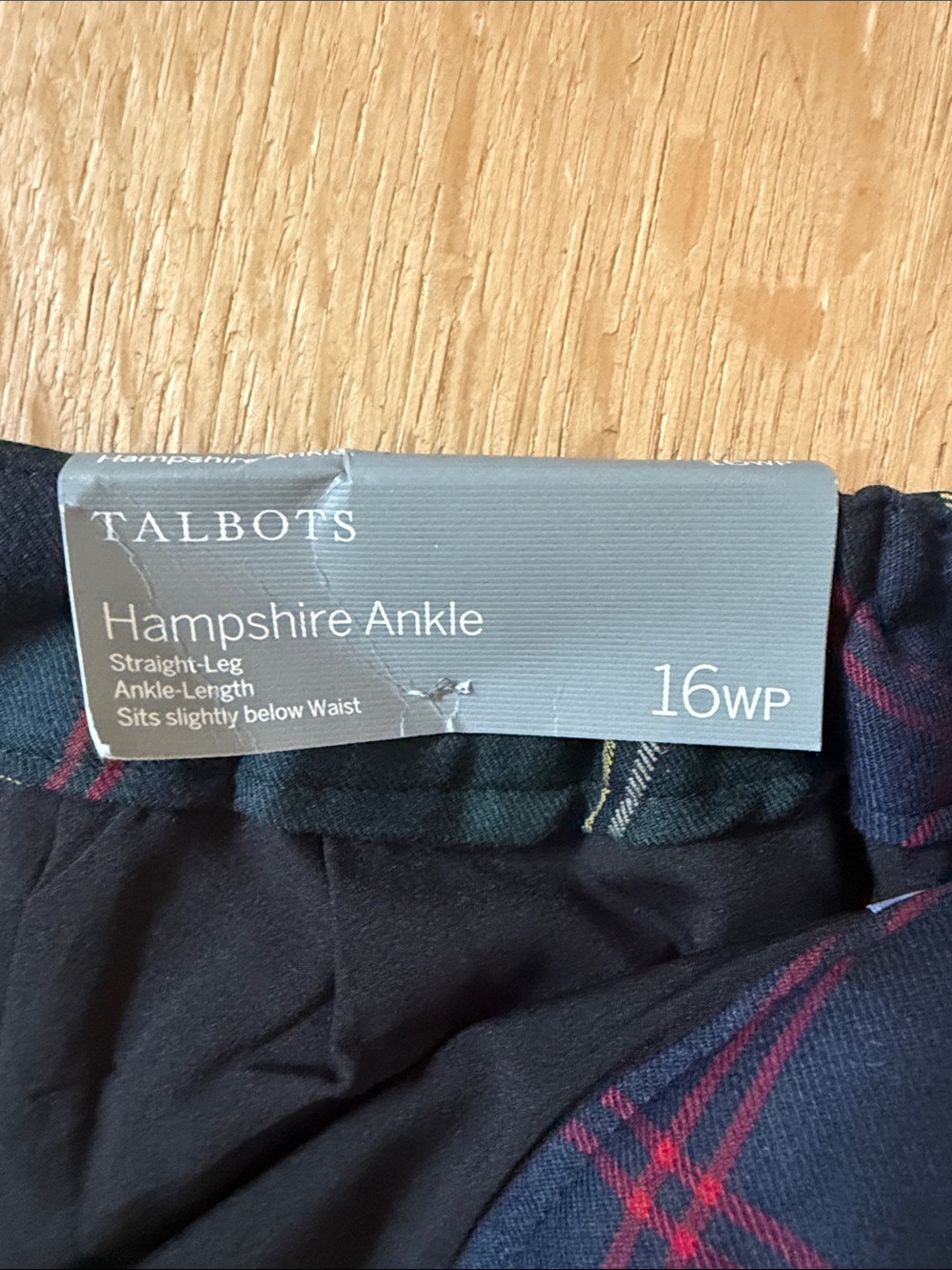Talbots Wonen’s Hampshire Ankle Pants NWT 16WP - Picture 8 of 9